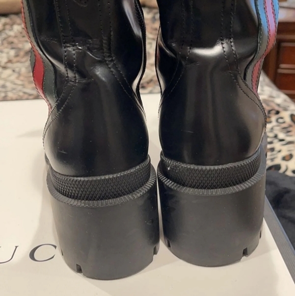 GUCCI TRIP STRIPED ANKLE BOOT - Picture 8 of 9